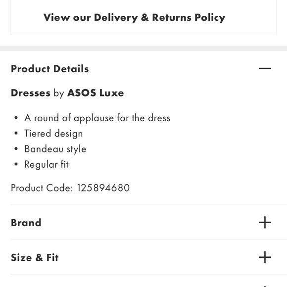 Asos dress size 12. Worn once - Picture 4 of 4
